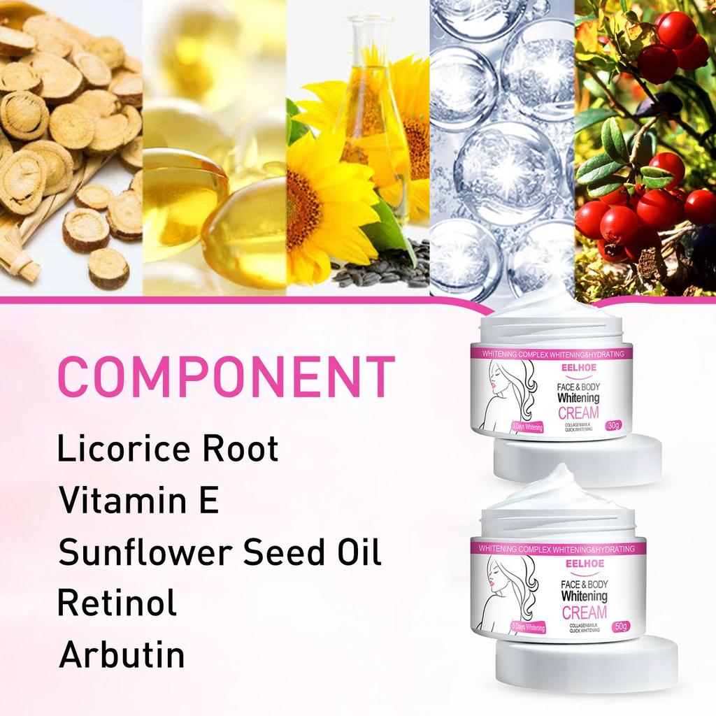 Face And Body WhiteningCream, Body WhiteningCream, WhiteningCream For Women Body Legs Knees Armpits WhiteningCream,30ML