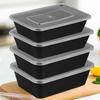 10/20x Food Packing Boxes Disposable Meal Storage Lunch Containers for Fridge Camping Picnic BBQ Party Rectangular Bento Boxes