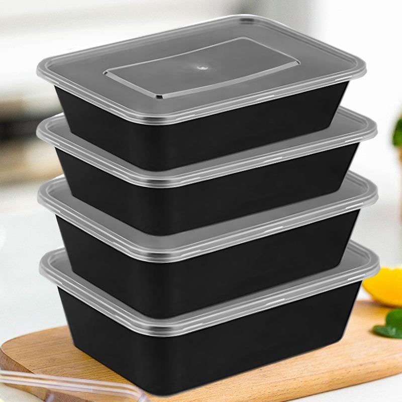 10/20x Food Packing Boxes Disposable Meal Storage Lunch Containers for Fridge Camping Picnic BBQ Party Rectangular Bento Boxes
