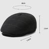 HT4980 Mens Berets Vintage Plaid Beret Hat Thick Warm Autumn Winter Hats for Men Dad Grandfather Flat Cap Male Earflap Beret Cap