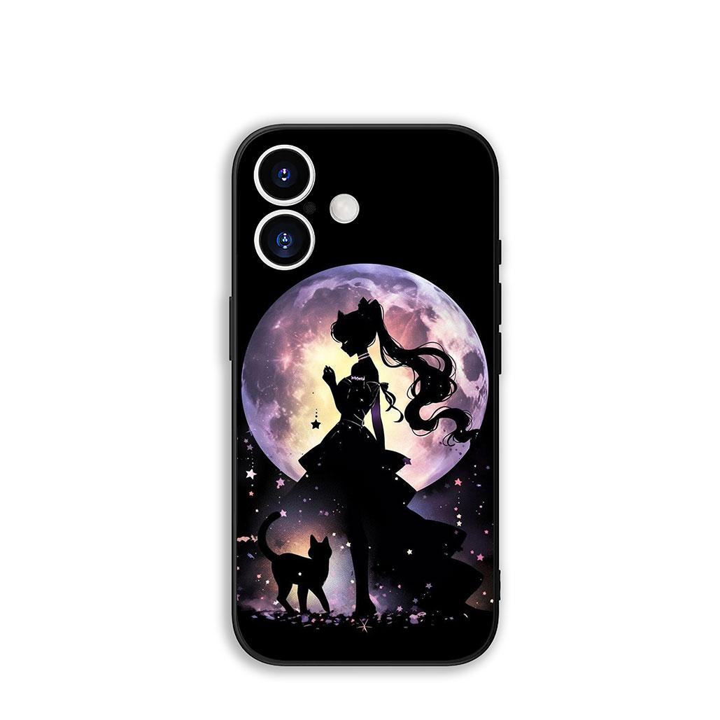 

Чехол-бампер Cover для Xiaomi Redmi Note 14 13 12 13C 14C 12C 8 Pro Plus Pro+ 9C NFC 9T Чехол Кот Моряки Красивая Девушка Луна Redmi Note 14 4G