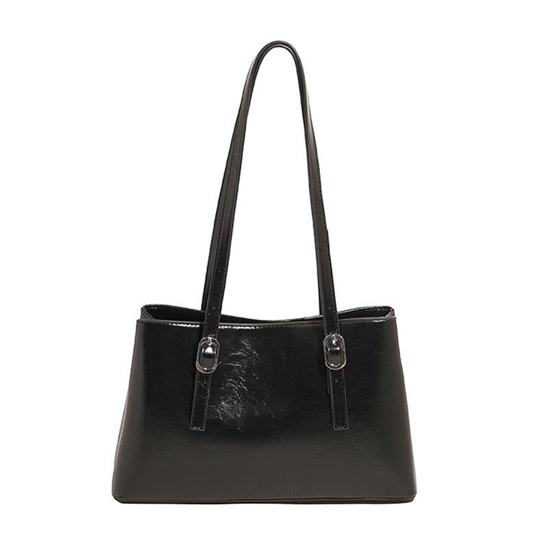 Retro large-capacity shoulder tote bag women's autumn new niche design hand-held underarm bag trendy women's bag
