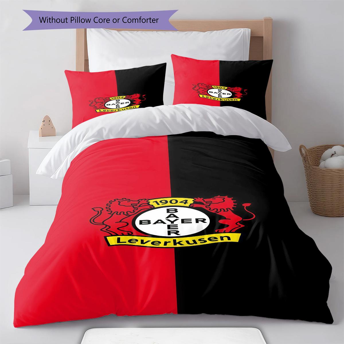 

ogo RugPattern Bedding Quilt Set Quilt Cover Pillowcase Home Decoration Birthday Gift (1 * duvet cover + 2 * pillowcase, without core) 135x200cm