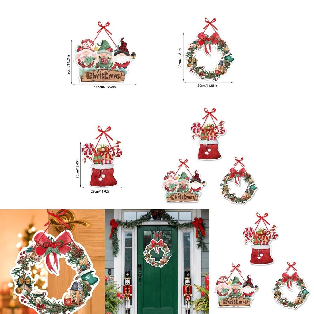 Vánoční akce Papírové dveřní věnce Pro výzdobu místa konání večírku a vytvoření sváteční atmosféry