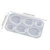 with Hanging Hole Resin Jewelry Mold 6 Cavities Epoxy Resin Mold Resin Casting Mold  Jewelry Making