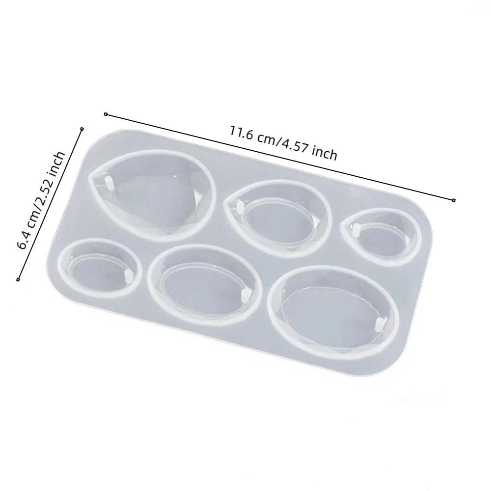 with Hanging Hole Resin Jewelry Mold 6 Cavities Epoxy Resin Mold Resin Casting Mold  Jewelry Making