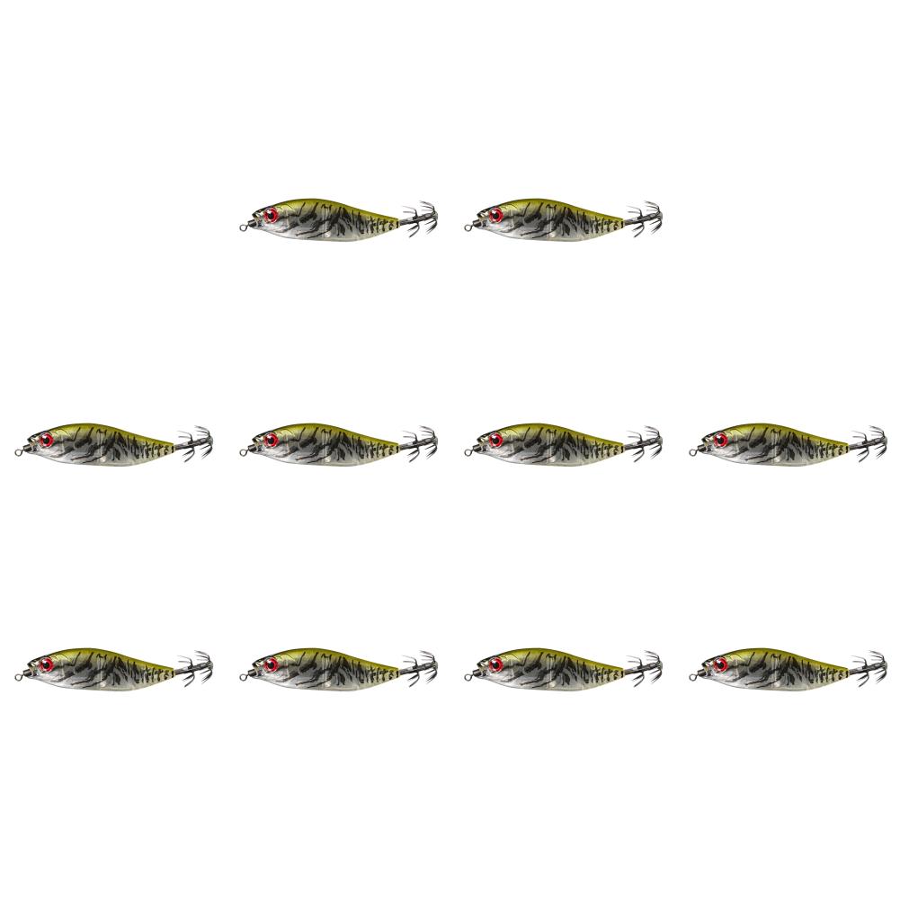 10Pcs Squid Bait 55mm 5.5g UV Squid Jig Artificial Bait Sea Fishing Lure Octopus Webfoot EGI Cuttlefish Fishing Lure Accessories