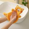 1PC Cartoon Cat Hand Towel Cute Animal Coral Velvet Water Absorption Quick Dry Wipe Children Hands Towel Kitchen Bathroom Supply