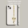 Luxury Color Phone Case For iPhone 18 15 14 13 12 mini 11 Pro Max XS X XR SE 7 8 Plus soft Beige Cover Diamond Crown Letter Letters