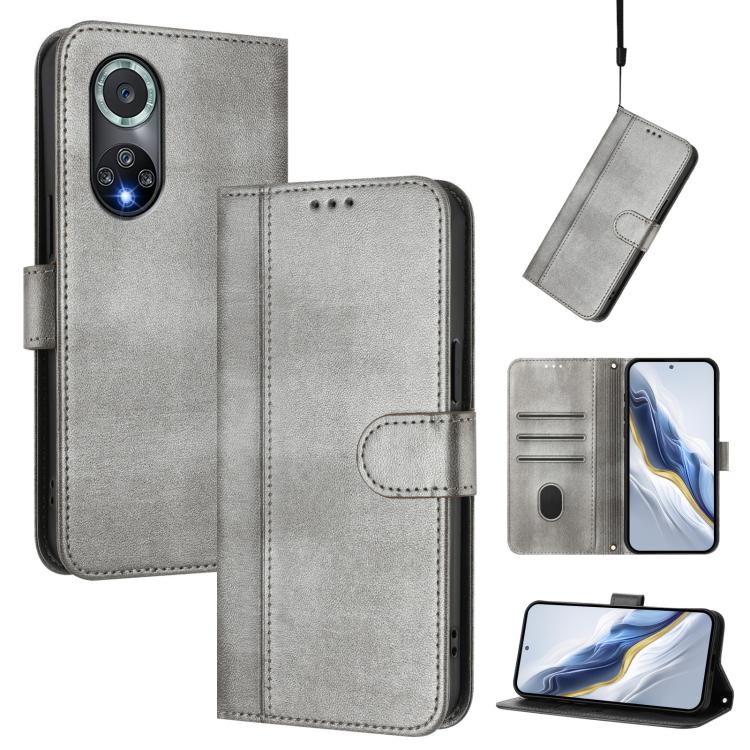 Linien-Spleißschnalle Retro Leder Handyhülle