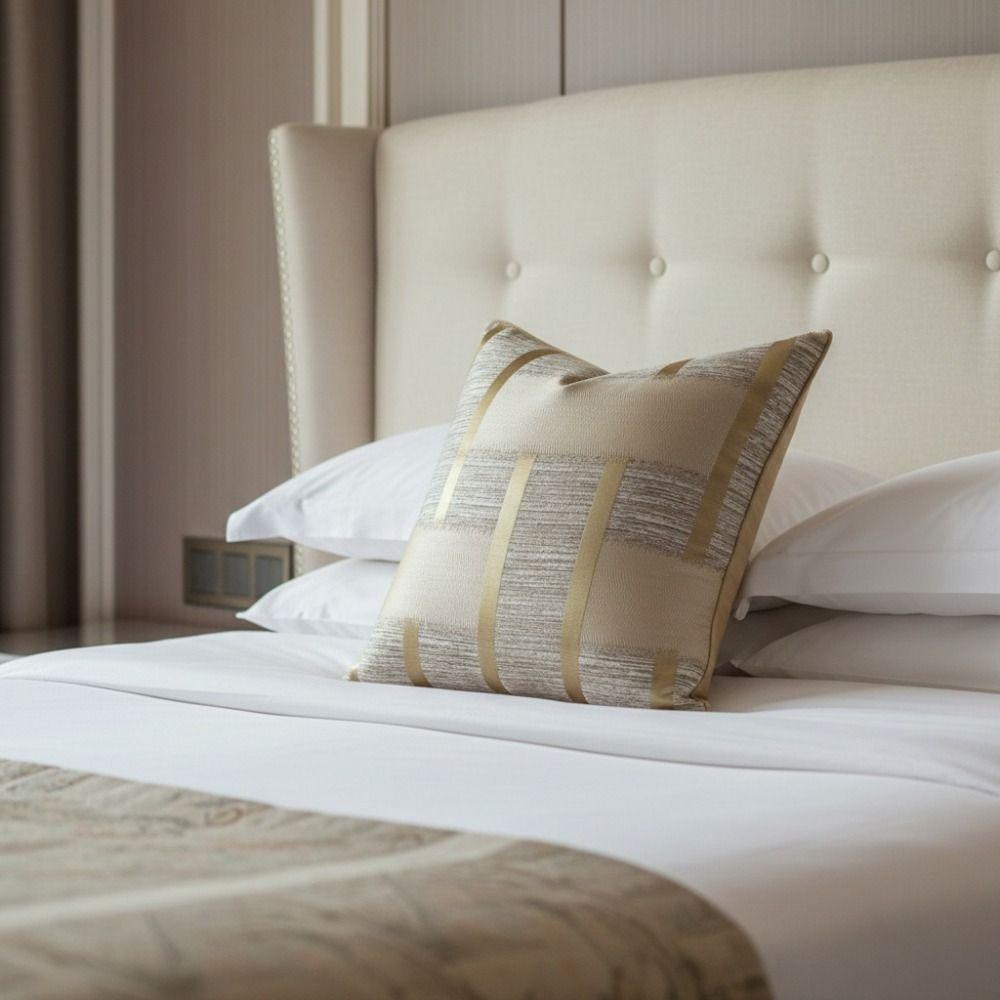 Geometric Weaving Patterns Silk Texture Throw Pillow Cover Zipper Closure Cushion Cover Sofa