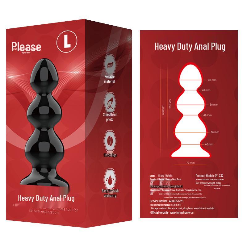 Pleasure Heavy Duty Extra Large Unisex Anal Plug - Ideal for SM and Dilator Use