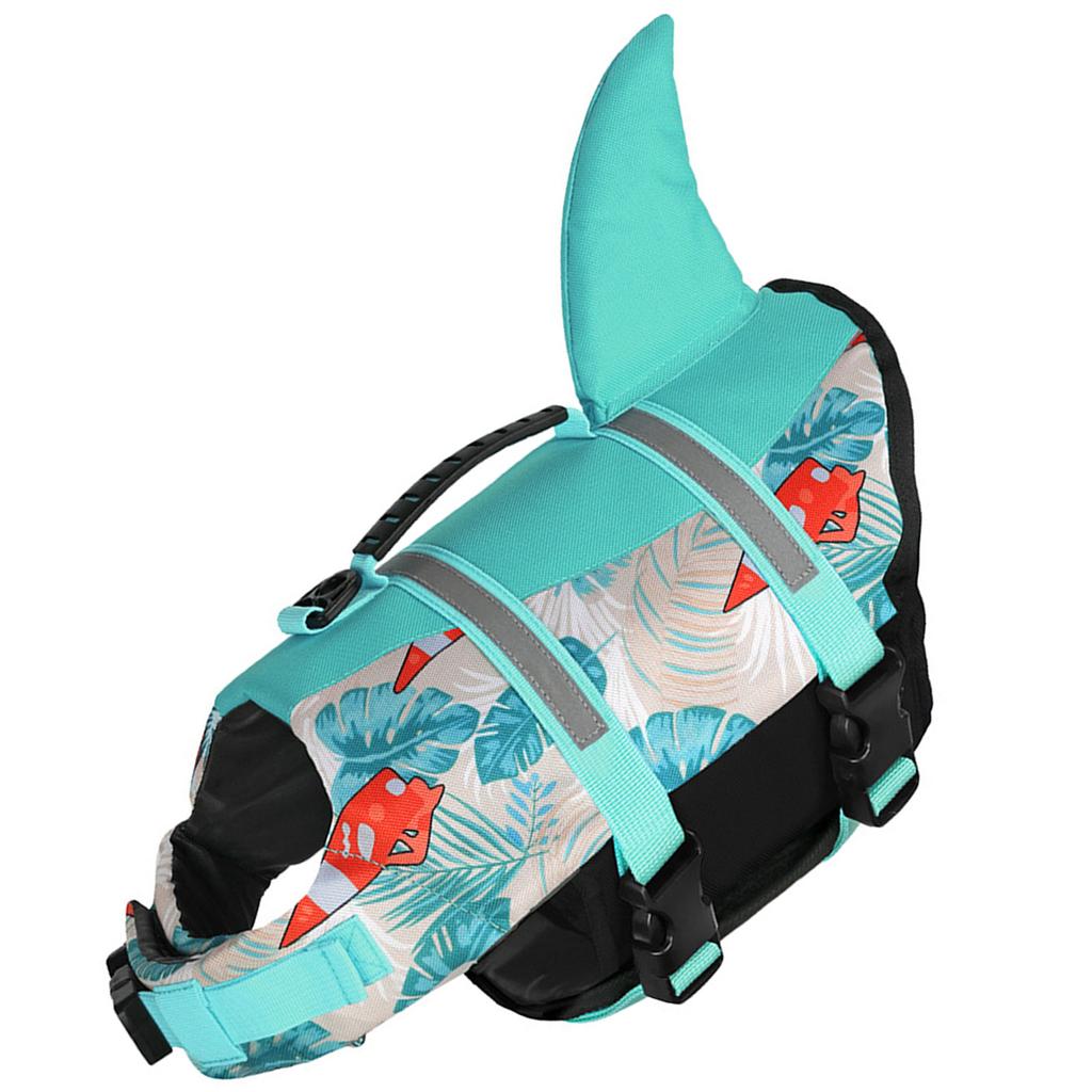 Adjustable Dog Swimming Life Preservers with High Buoyancy Swim Vest Flotation Device Swimsuit Rescuing Handle