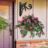 Cast Iron Bird Plant Stand With Wall Mount For Indoor Garden And Balcony Decor