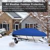 210D Oxford Waterproof Boat Cover - Outdoor Yacht & Kayak Sunshade with Dustproof Protection