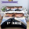 3pcs Duvet Cover Set (1*Duvet Cover + 2*Pillowcase, Without Core), RMS Titanic Print Bedding Set, Bedroom Decor, All‑Season, Gift