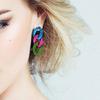 Elegant Candy Color Chain Earrings Stylish Chain Earrings Dangle Earring In Assorted Color For Fashion Enthusiasts