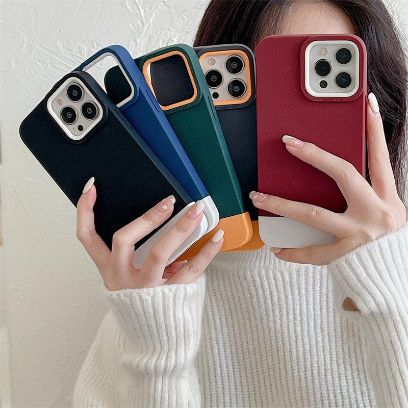 Luxury 3 In 1 Armor Bumper Phone Case For Iphone 14 13 12 11 Pro Max Xr Xs X 14pro Shockproof Back Cover For Iphone 13pro Max