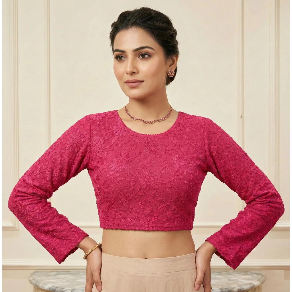 Readymade Ethnic Beautiful Blouse Designer Embroidery Party Wear Bollywood Choli