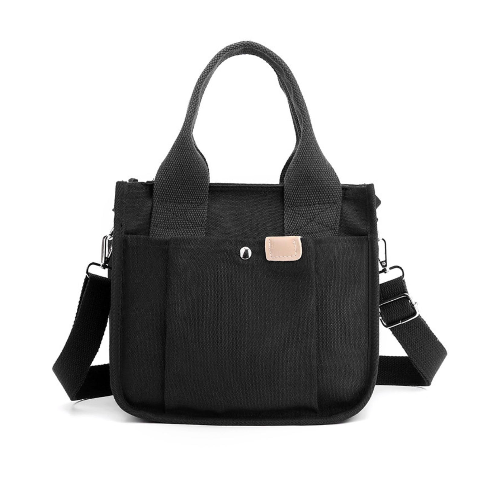 Harujio Walking Bag, Small Tote Bag, Shoulder Tote, 2-Way Mini Shoulder Bag, Manner Canvas, Cute, Stylish, Simple, Walking Bag, Bag, Outing Bag,