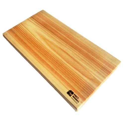 FACT WORKS Hinoki Cutting Board, 21cm x 40cm x 3cm Thick, Made from Premium Japanese Cypress (Solid Plank) [Selectable Sizes] (40cm)