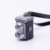 Mini Smiley Face Plush Camera Pendant with Sound & Glow