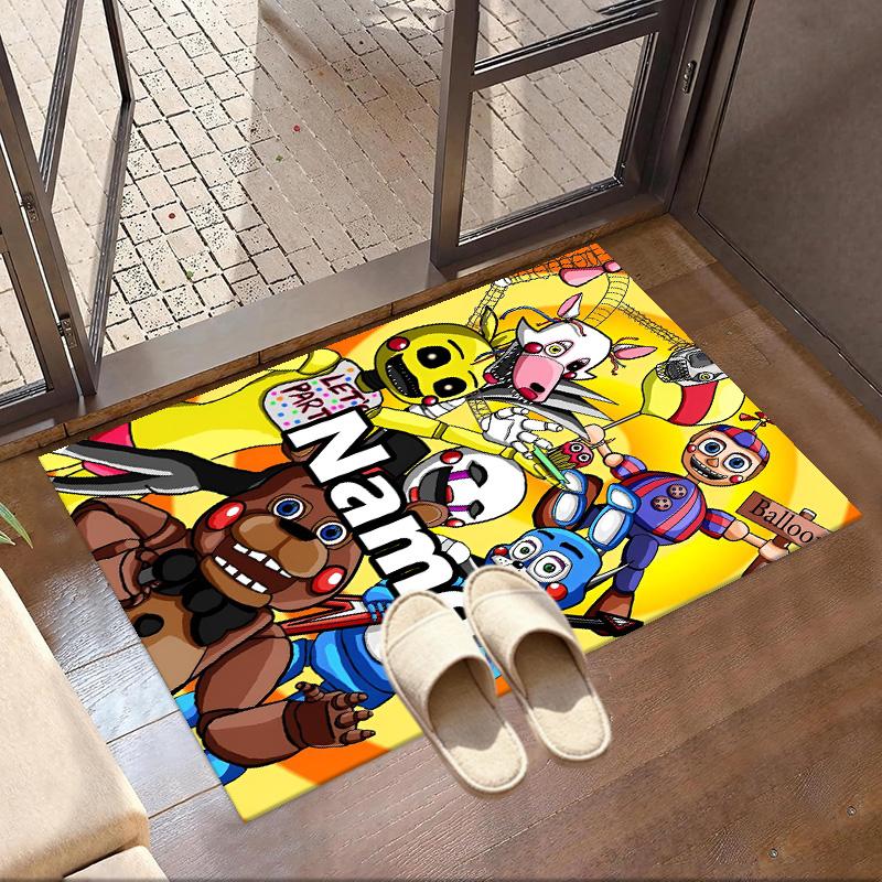 Custom Name Personalized Five Nights at Freddy's Print Carpet, Versatile Home Decor Rug, for Playroom, Apartment, Balcony, Entryway, Hallway Gift