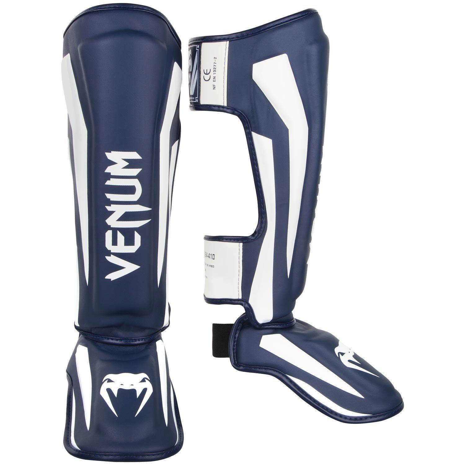 

VENUM Shin Guards Elite Stand-Up (Navy Blue/White) (XL)