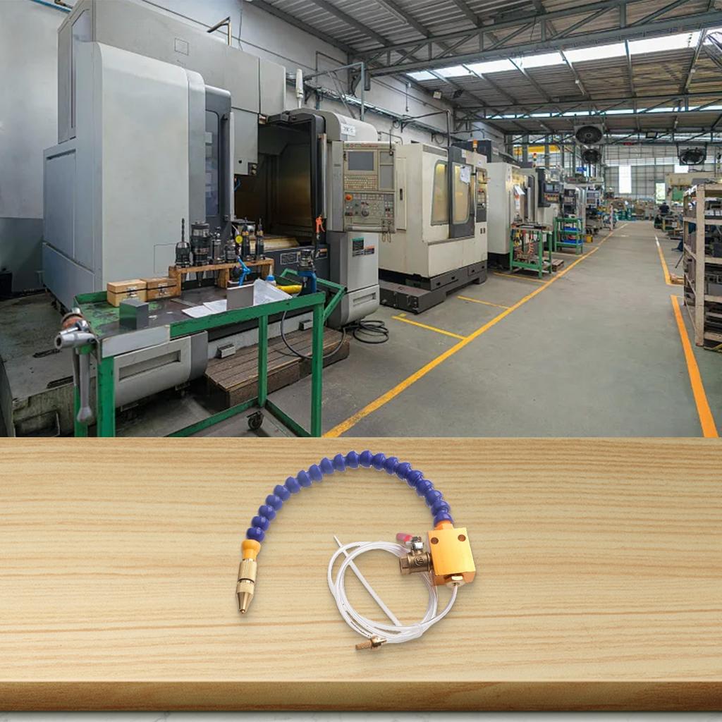Tool Mist Coolant Injection System Blowing Metal Chips