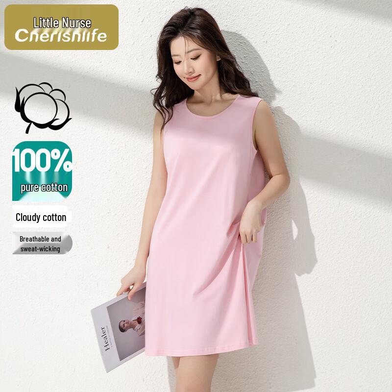 Women s Cotton Sleeveless Sleep & Lounge Dress M (165)