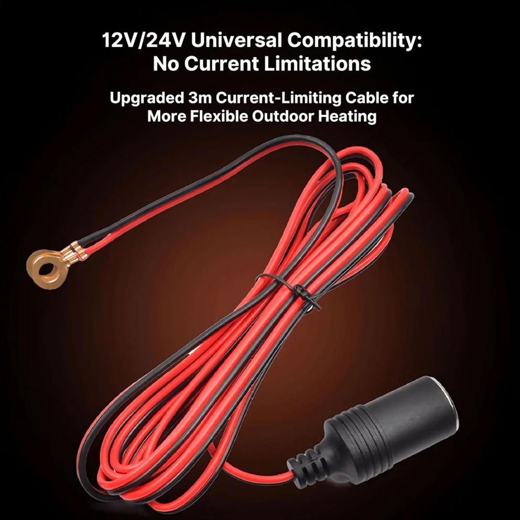 12V/24V Portable Car Heater 150W Digital Display 3-Speed Fast Heating Windshield Defrost And Defogger Accessories