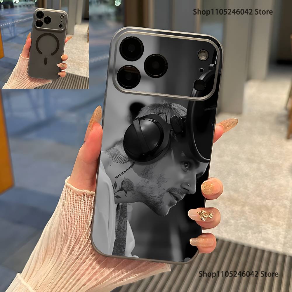 J-Justin B-Bieber Swag II Průhledný šedý kryt na telefon Pro iPhone 17,16,15,14,13,12,11,Pro,Max,Plus Magnetické bezdrátové nabíjení