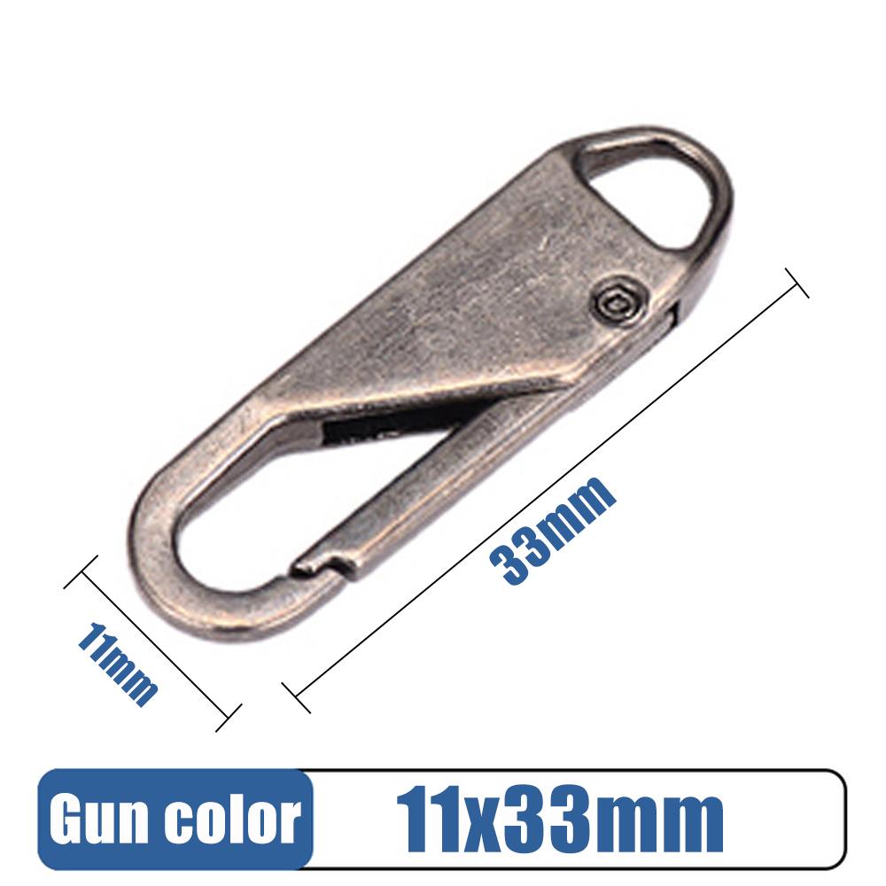 5/10/20 Pcs Fashion Universal Zipper Puller Slider Instant Sewing Zippers Head Repair Kit Replacement Broken Buckle Bag Suitcase