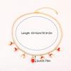 Mushroom Shape Strawberry Necklace Copper Zircon Sweet Necklace Simple Necklace  For Girl