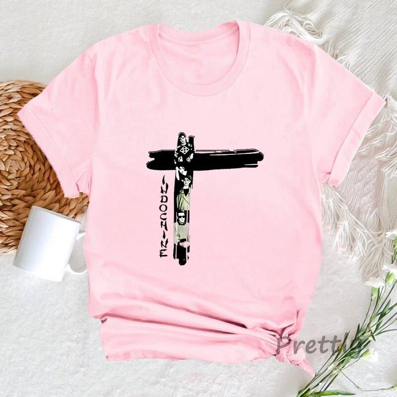 

Индокитайская футболка в стиле поп-рок, новая волна, французская группа, женская унисекс, базовая хлопковая футболка с коротким рукавом, повседневная летняя уличная одежда, футболки, топы, одежда унисекс XL