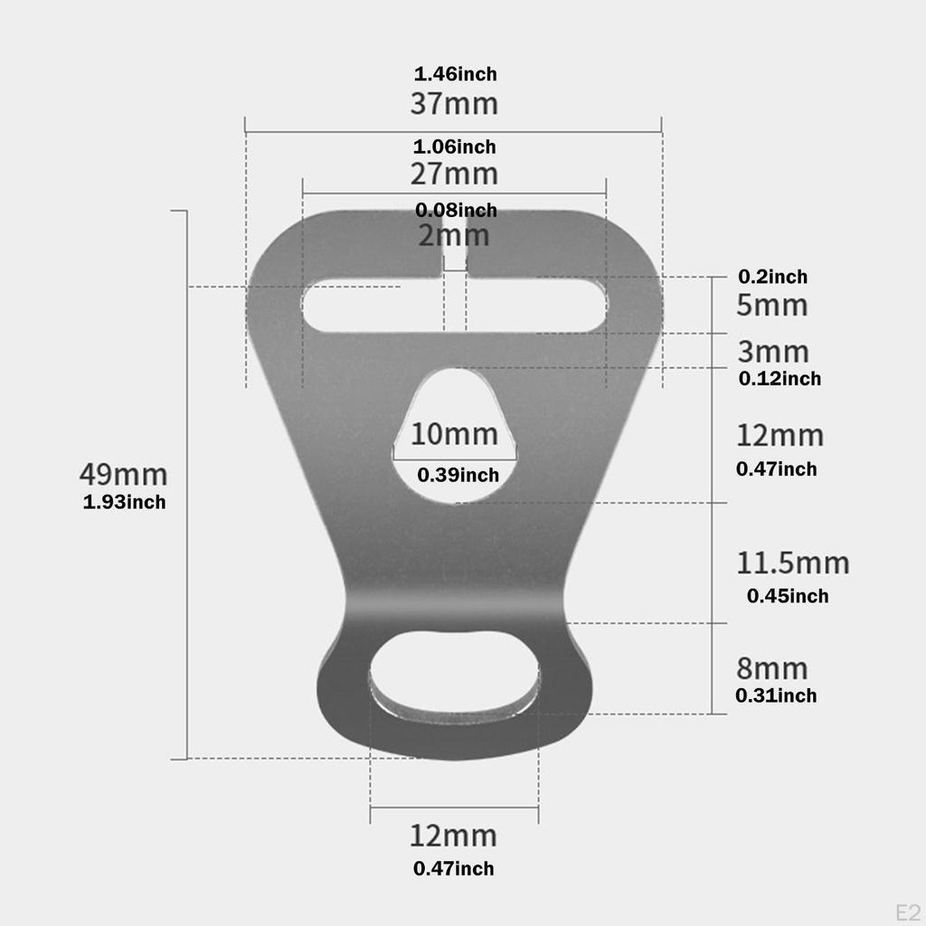 guyline Tensioner Outdoor Tent Wind Rope Buckle Stainless Steel Metal Camping Adjuster