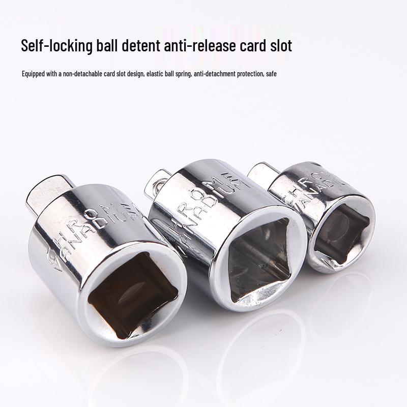 Multi-Drive Socket Adapter for Ratchet Wrench: 1/2" To 3/8" To 1/4