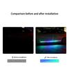 2pcs Car door rainbow flowing light running horse light LED flowing side skirt chassis modification light with ambient light