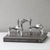 Creative 3-Leg Candle Holder Light Luxury Alloy Candelabra for Hotel, Party, Dinner & Western Restaurant Table Decor