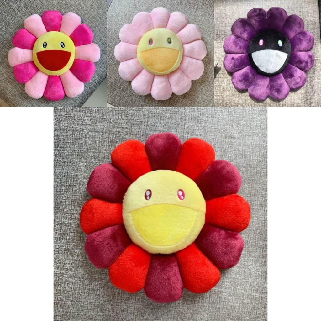 Bright And Colorful 40cm Takashi Murakami Rainbow Flower Pillow Plush For Kids