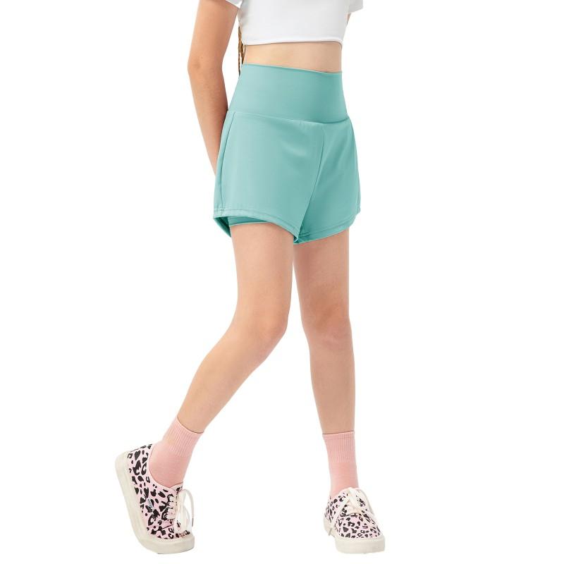 Çocuk Spor Şortları Kız Çocuk Bol Tenis Antrenman Kısa Pantolonları