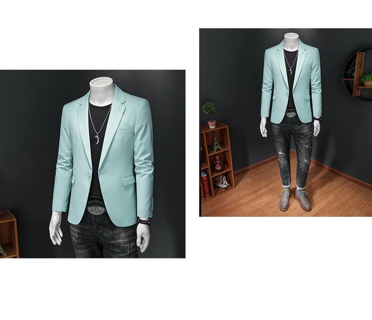 Men's Plus Size Slim Fit Blazer - Wedding & Business Attire