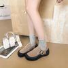 Fashion Marie Janes Shoes Women Ballet Flat Sandals Sport Casual Sneakers 2025 Trend Summer Shallow Loafers Men's flat sandals 36-45