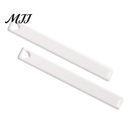 Acrylic Clay Thickness Rulers 1 Pair Polymer Depth Guide, 2/3/4/5/6mm Pottery Rolling Pin DIY Earring Making Supplies Transparent Ruler