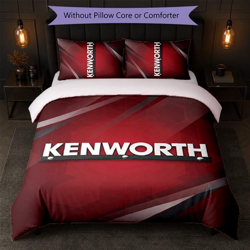 Kenworth Print 3-teiliges Bettwäsche-Set Bettbezug mit zwei Kissenbezügen Weiche Bettwäsche für Haushalt Schlafzimmer
