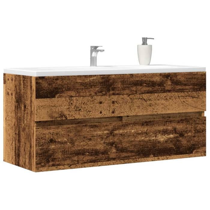 VidaXL Vanity Unit Old Wood 100x38.5x45 Cm Engineered Wood, Bathroom Cabinet, Support, Bathroom Cupboard 856252