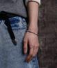 Noise Garment Multi-Stone Bracelet - White Black