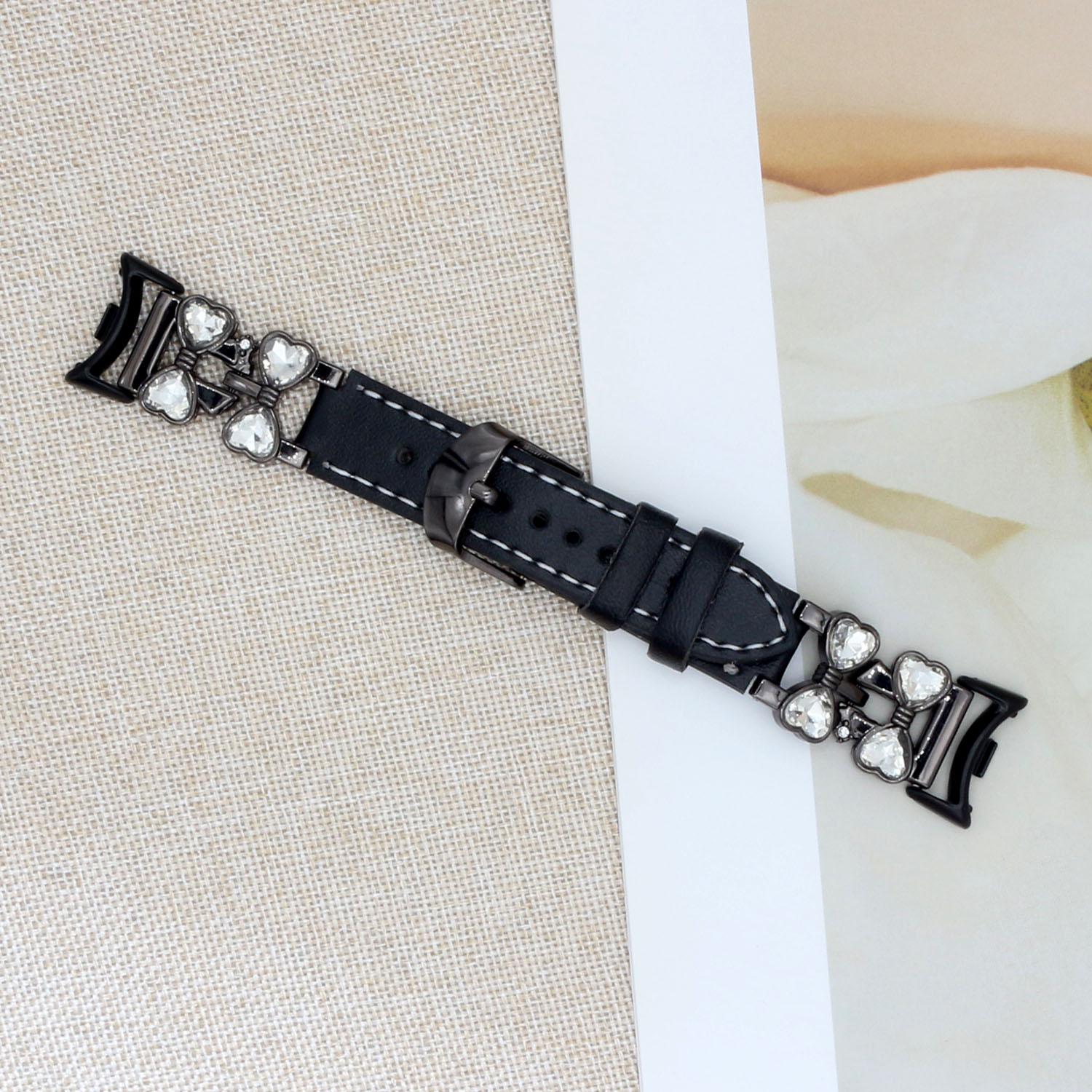 

Dressy Wristband Strap for Mi Band 8 Bracelet Women Jewelry Wristband Bands for Xiaomi Smart Band 10 9 8 Replacement Watchband чёрный