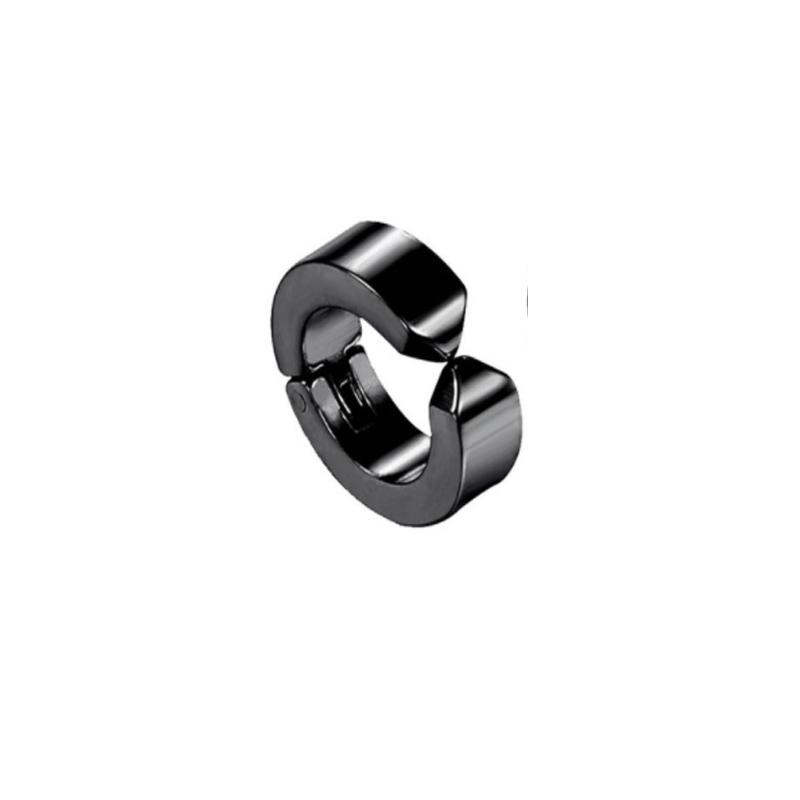 

1-15 Pieces Clip on Earrings Set for Men Stainless Steel Black Fake Piercing Earring Mens Hoop Non-piercing Earrings