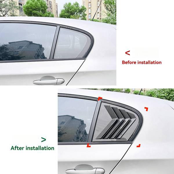 BMW 1 Series E87 (05-11) Window Louver Sunshade Trim Pair